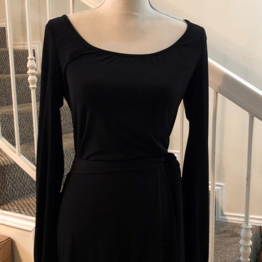Laundry By Design Size 2 Black Long Sleeve Dress